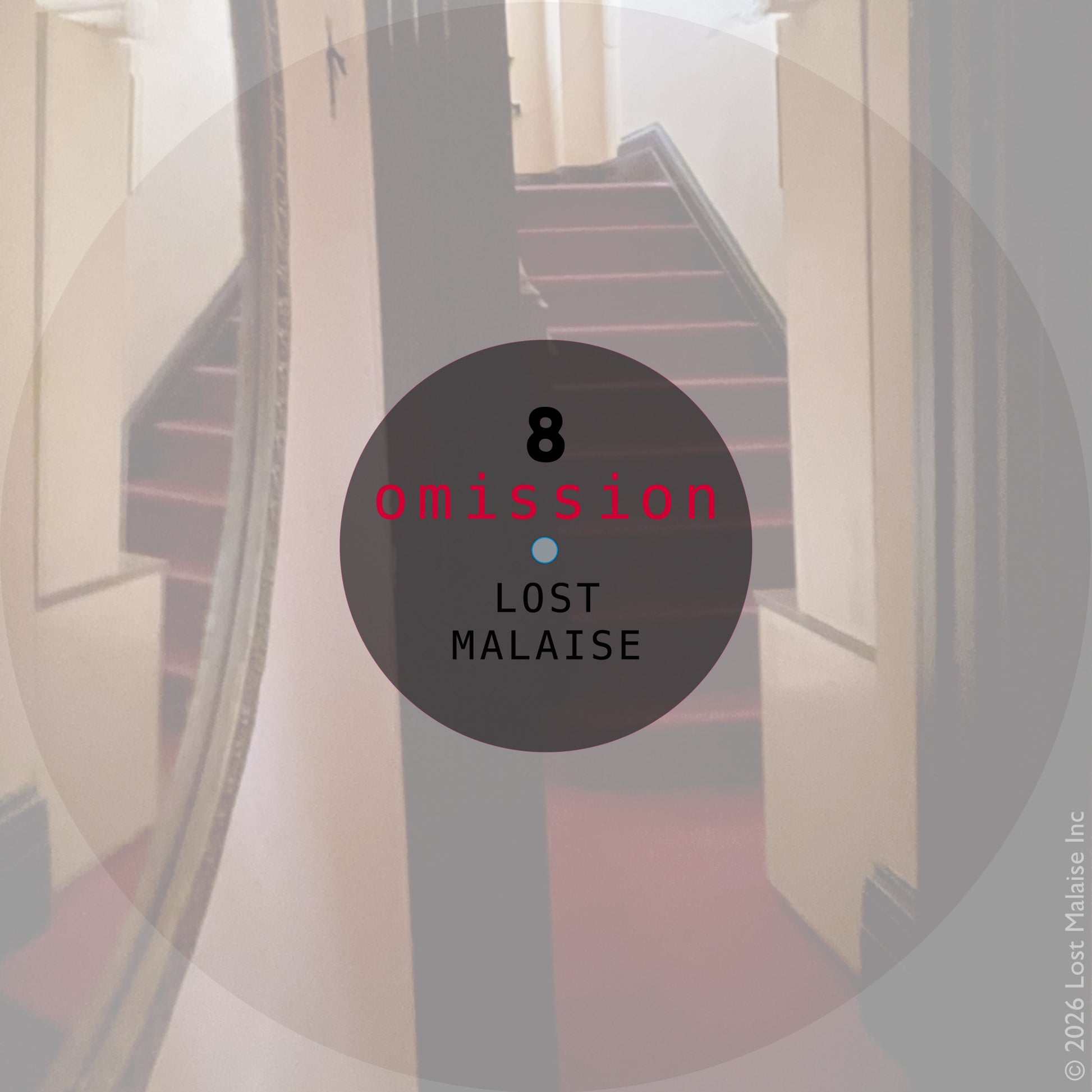 Omission (sparse arrangements and neglected sessions, from the Four Seasons series) by Lost Malaise, a musical work presented with integrated cover artwork.