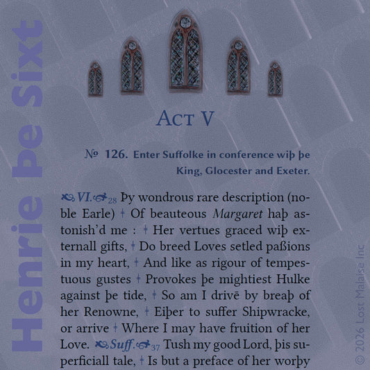 Cover artwork for King Henry VI Part 1 in the Fifth Folio edition featuring layered folio typography set against monumental modernist archways inspired by imperial Roman architecture.